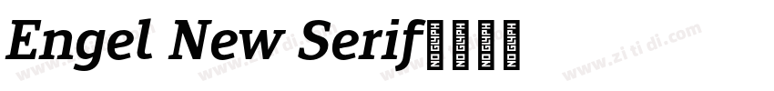 Engel New Serif字体转换